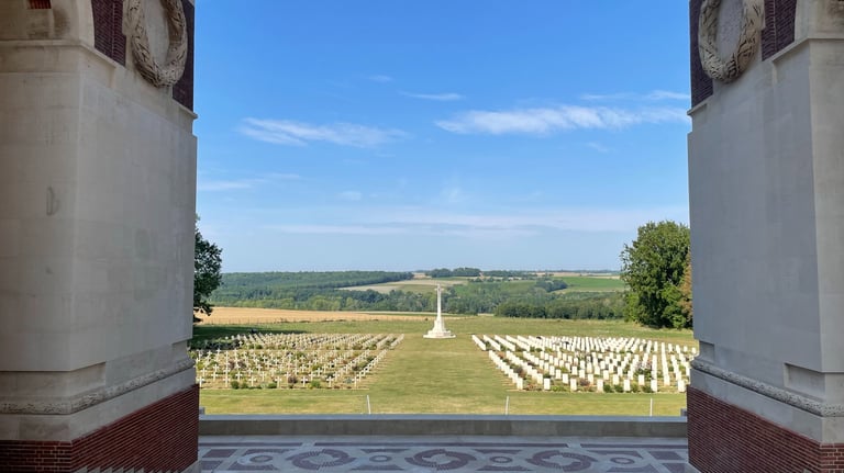 Thiepval war memorial, near Albert on the western front, France
