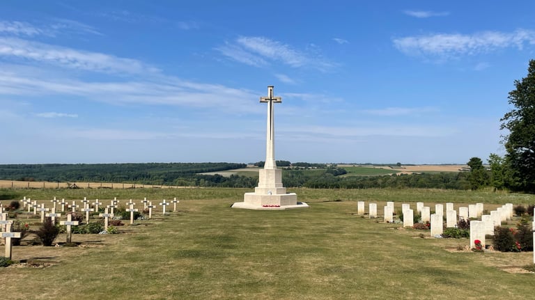 Thiepval war memorial, near Albert on the western front, France