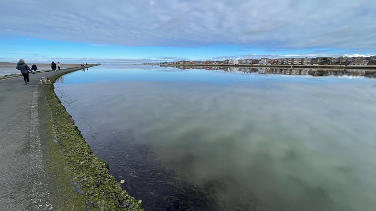 the lagoon at west kirby, the wir