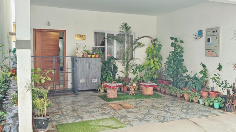 Our plants always the first one to greet you | Dog Homestay Boarding