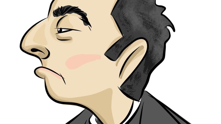 A fun caricature of a popular priest