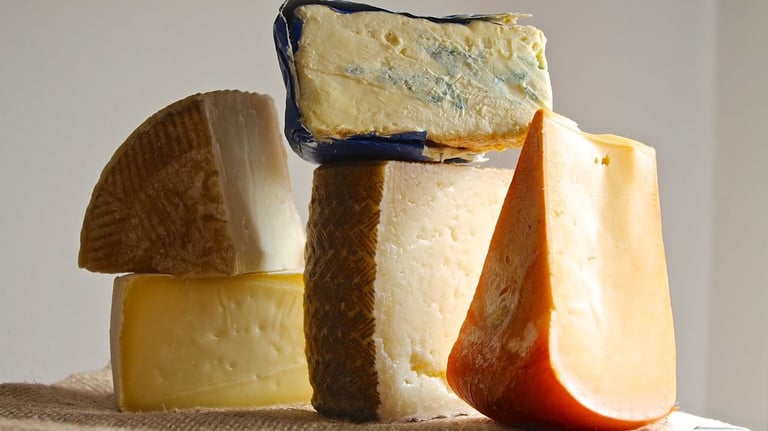 variedad de quesos