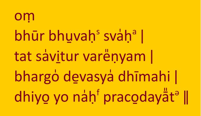 gāyatrī mantra - das Mantra aller Mantren