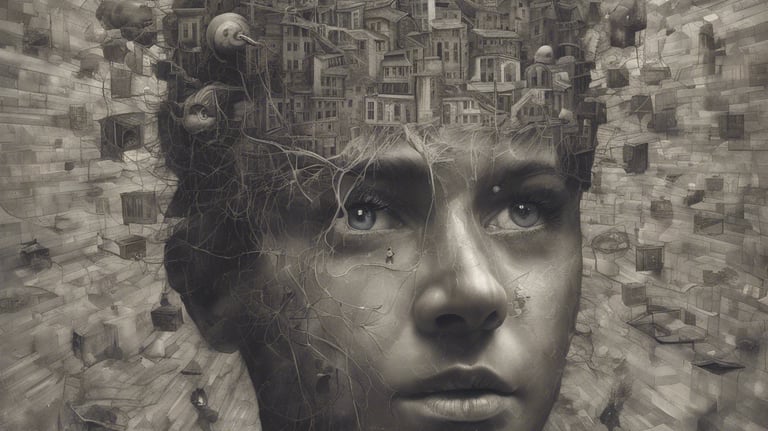 AI generated image representing reading your mind for your future