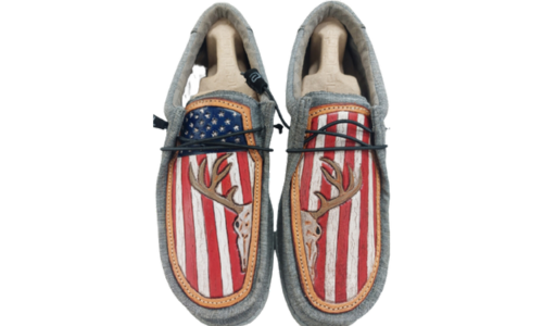 EUROPEAN MOUNT AMERICAN FLAG HEY DUDE CUSTOMIZATIONS