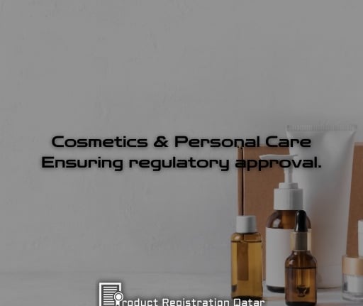 Cosmetics and Personal Care, Ensuring Regulatory Approval, with Product Registration Qatar Logo