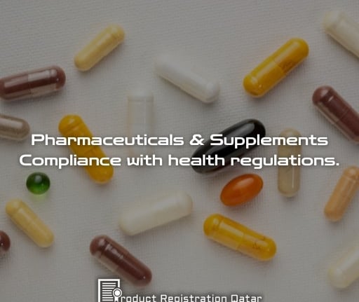 💊 Pharmaceuticals & Supplements – Compliance with health regulations. Product registration Qatar logo