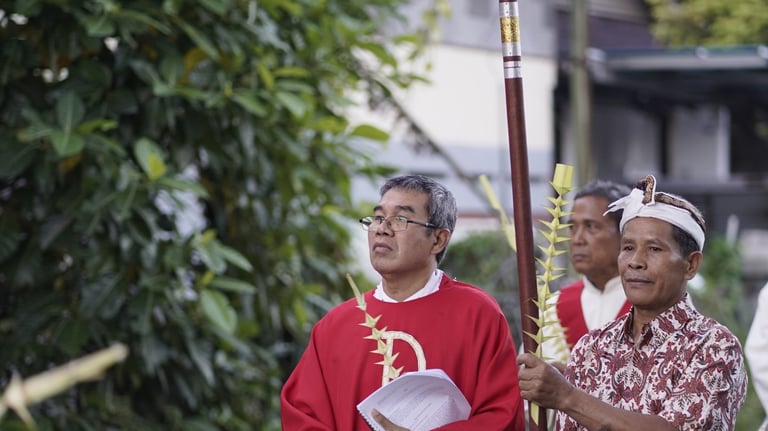 Romo Widastra perayaan minggu palma 2024