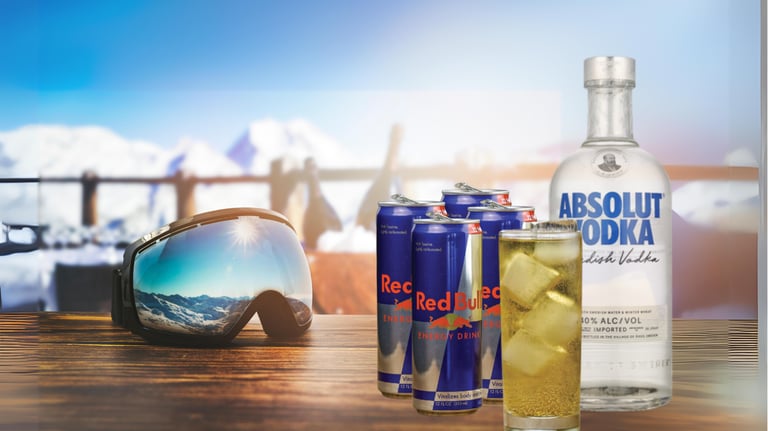 Livraison vodka rebull Courchevel