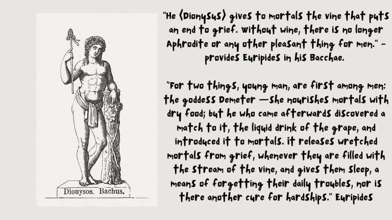 dionysus ancient greek god of wine greek mythology