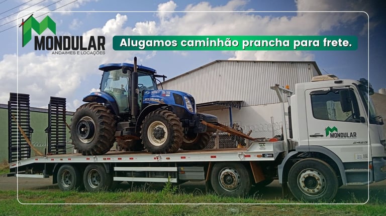Alugar caminhão prancha Araxá Mondular