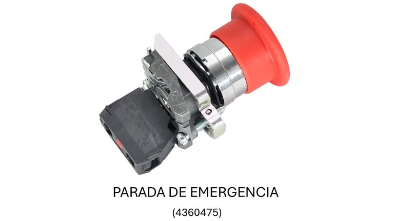 Parada de Emergencia para equipos alza hombres