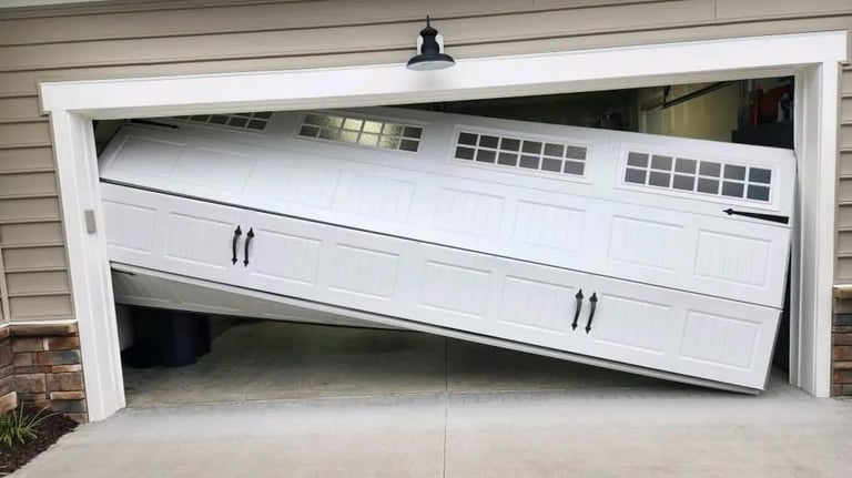 We fix broken and stuck garage doors in affordable prices
