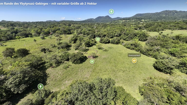 Grundstück am Rande des Ybytyruzú-Gebirges – mit virtuellem Rundgang