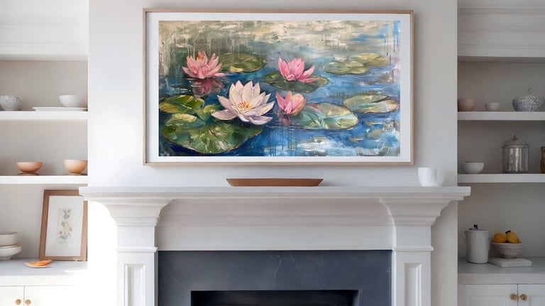 Frame-TV-Water-Lilies-Painting-Digital-Art