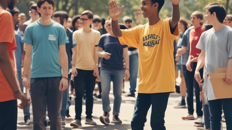 A group of people is gathered holding various signs and posters advocating for disability rights and empowerment. The signs carry messages promoting inclusivity, equal opportunities, and changing perceptions about disabilities. The crowd consists of diverse individuals, including children and adults.