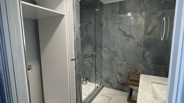 Skinners Construction LLC specializing in high-quality tile work for a beautiful finish in Milford