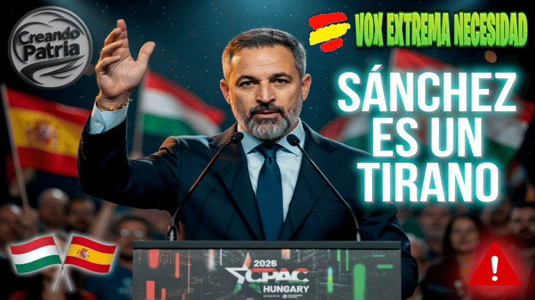 ABASCAL en la CPAC Hungría: "Sánchez es un TIRANO y un TRAIDOR" Discurso ante el mundo conservador