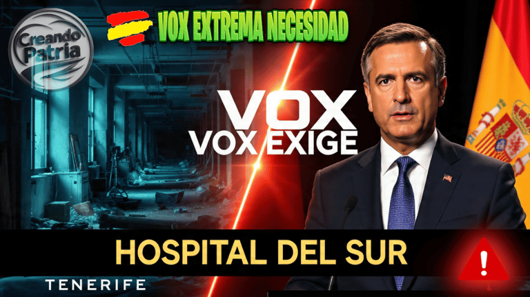 LIVE: ESCÁNDALO en Tenerife: VOX planta cara a Sánchez por la sanidad y la inmigración ilegal