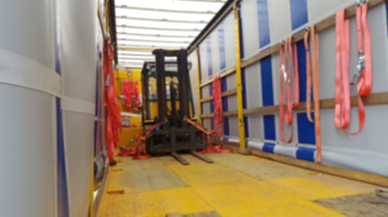 Ladungssicherung beim Staplertransport