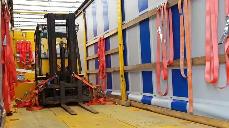 Ladungssicherung beim Staplertransport