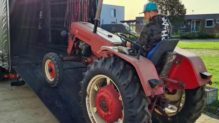 Traktor Transport von Gießen nach Heidenheim