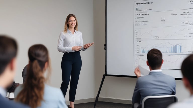 A team collaborating on a business strategy.
