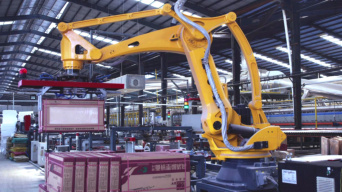 integración en México robot industrial chino de calidad estun para aplicación de paletizado