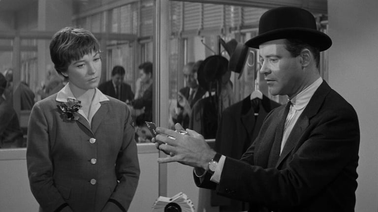 A screenshot from the film the Apartment
