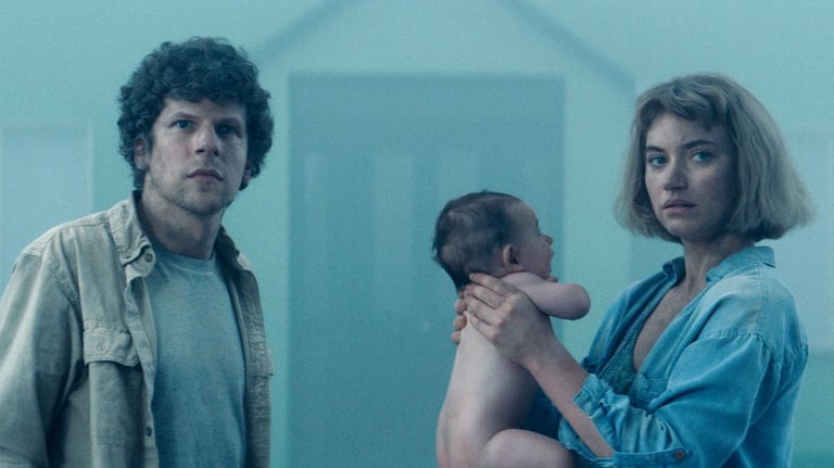 A screenshot from the film Vivarium