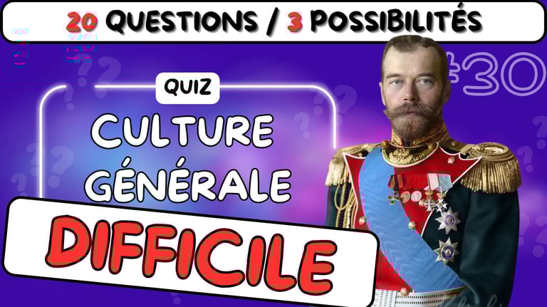 Vignette d'un Quiz Difficile