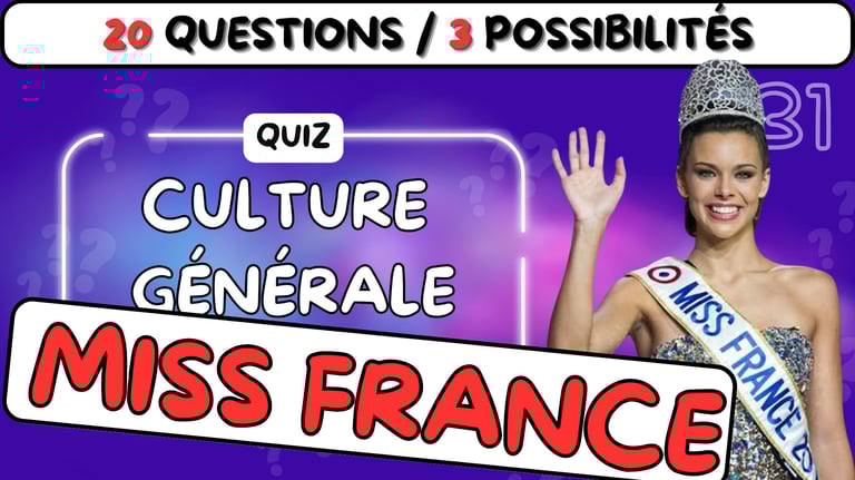 Vignette d'un Quiz sur Miss France
