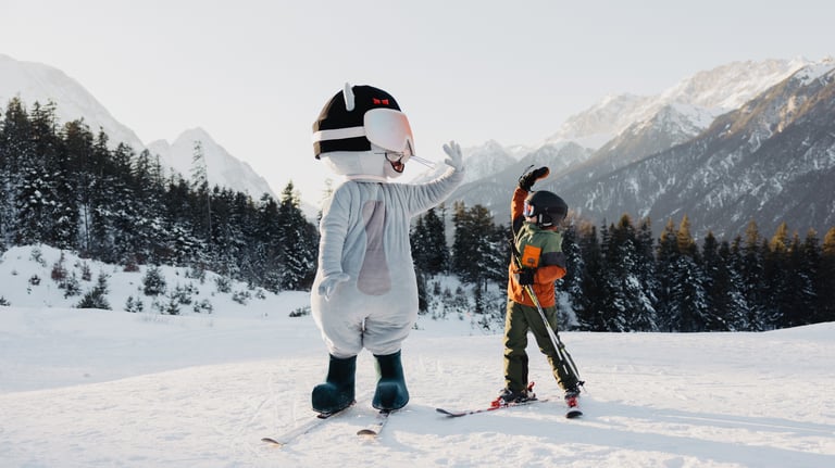 kinder ski kurs am Katzenkopf in Leutasch