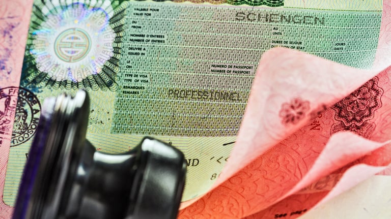 a passport and a passport case sitting on top of a passport