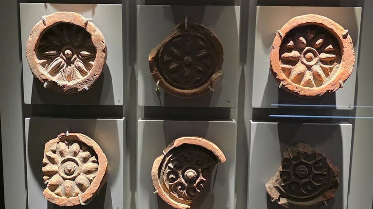 Goguryeo roof-end tiles