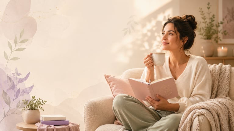 Cozy morning in a serene corner