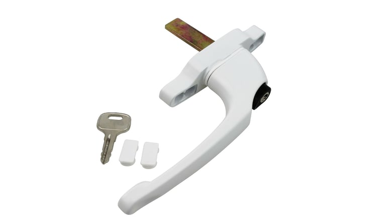 Picture of a replacement upvc window handle.