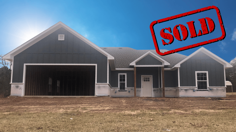 troup, texas home sold by builder dews custom homes