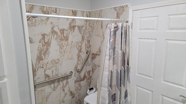 Shower rehab by Brickyard Houses