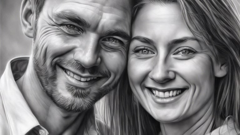 Allysson Caetano | retrato realista de casal