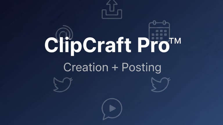 ClipCraft Pro™ turns content into visibility—automatically.