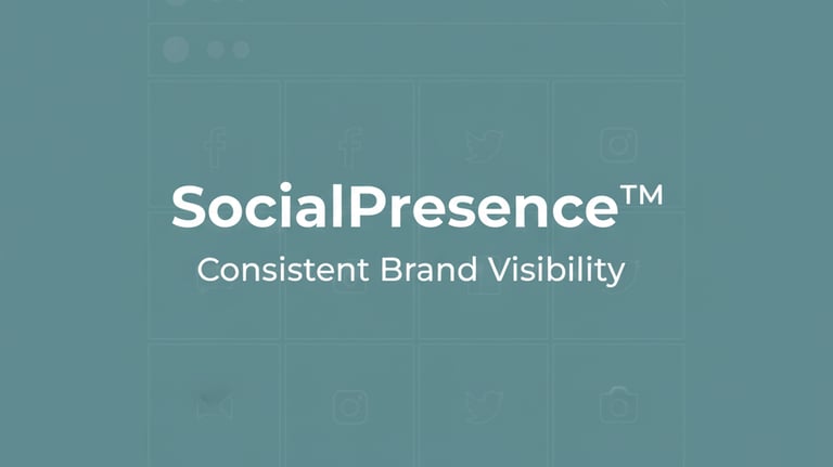 SocialPresence™ keeps your brand looking active, credible, and legitimate.