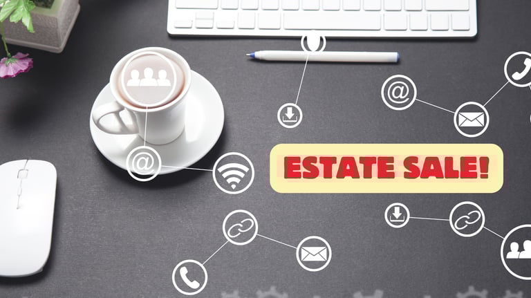 estate sale planning marketing promotions