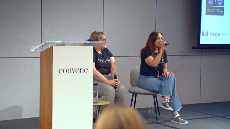 Corporate seminar filming by 852 Recordings of Spotlight actors agency at the Actors Pro Expo in London. 
