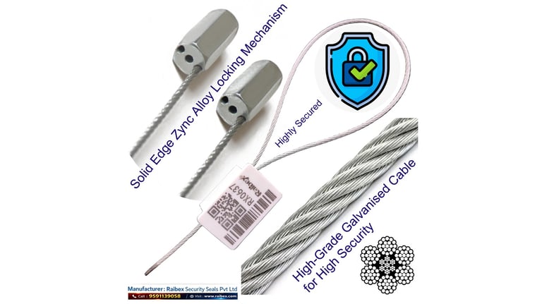 container seal qr code printed