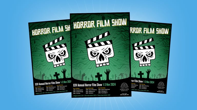 Horror Film Show poster design