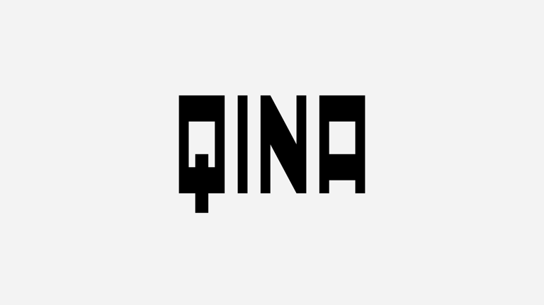 Qina Logo Design Black