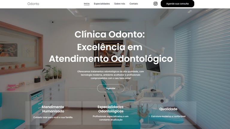 a dentist's office with a dental care center