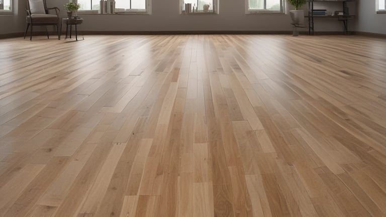 A smiling cleaner in uniform holding cleaning supplies with a calendar in the background.