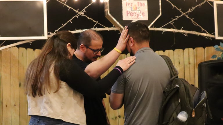 Praying over Paul